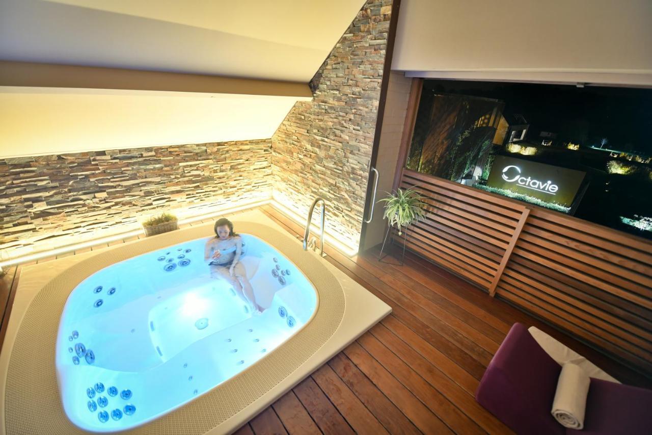 Octavie - Suite De Luxe A Tournai Avec Piscine Privee, Jacuzzi, Sauna Et Hammam Exterior foto